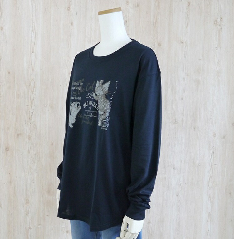 ダヤン Tシャツ わちふぃーるど  配色 長袖Tシャツ ほおづえ Lサイズ 長袖 ロンT 猫 猫柄 楽天市場】ダヤン Tシャツ わちふぃーるど プレーンT OLD