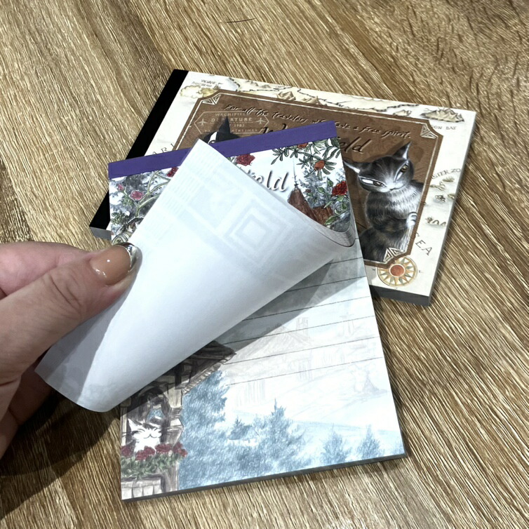 ダヤン メモ帳 わちふぃーるど メモパッド ( 東欧スケッチ・縦型/ 地図