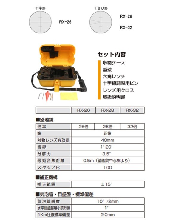 ムラテックKDS 自動レベルRX28倍 RX-28 : rx-28 : 株式会社青木金物