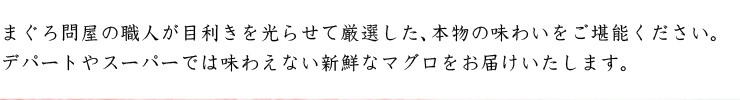 国産本マグロ大トロ中トロ柵