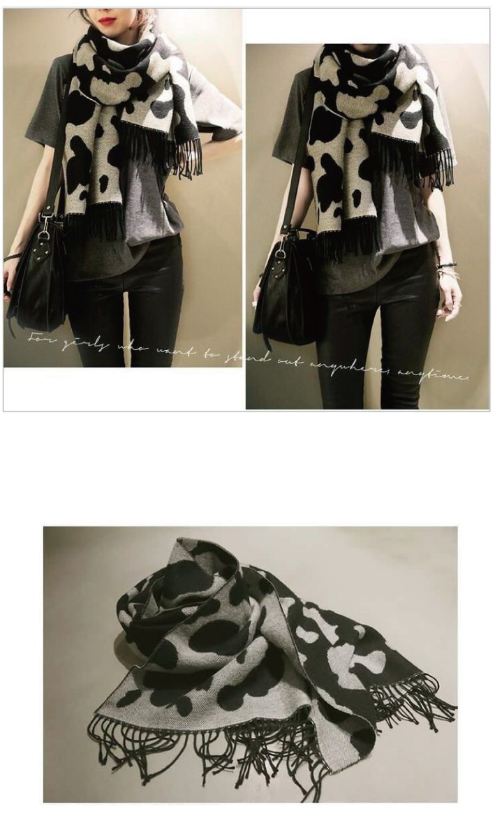 カシミアタッチが気持ちいい♪フワフワの大判ストール★コットンだから肌に優しい