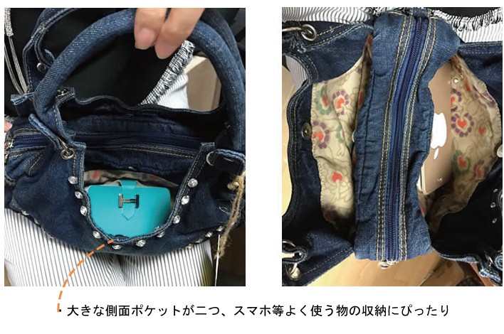 デニム3ＷＡＹショルダーバッグ