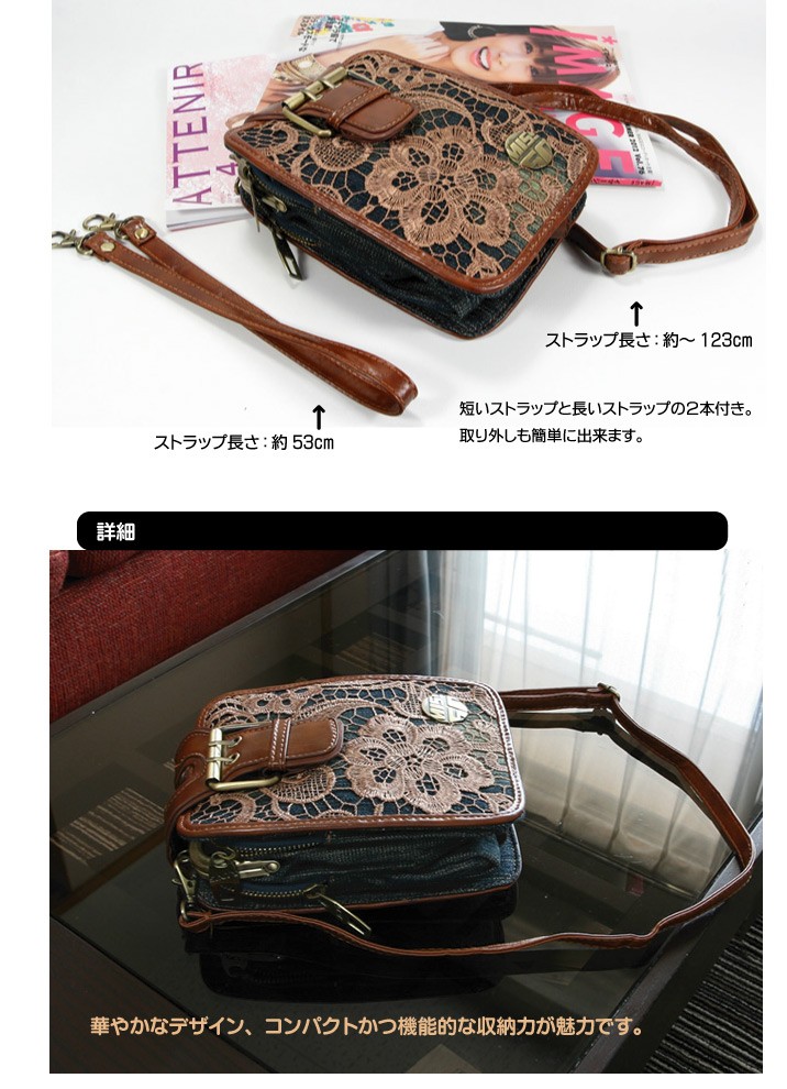 普段のおでかけに！旅行用のサブバッグにも！お財布ポシェット ショルダーバッグ