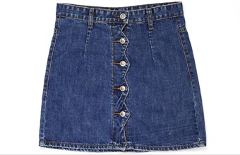 レース付きデニムロールアップ ショートパンツ