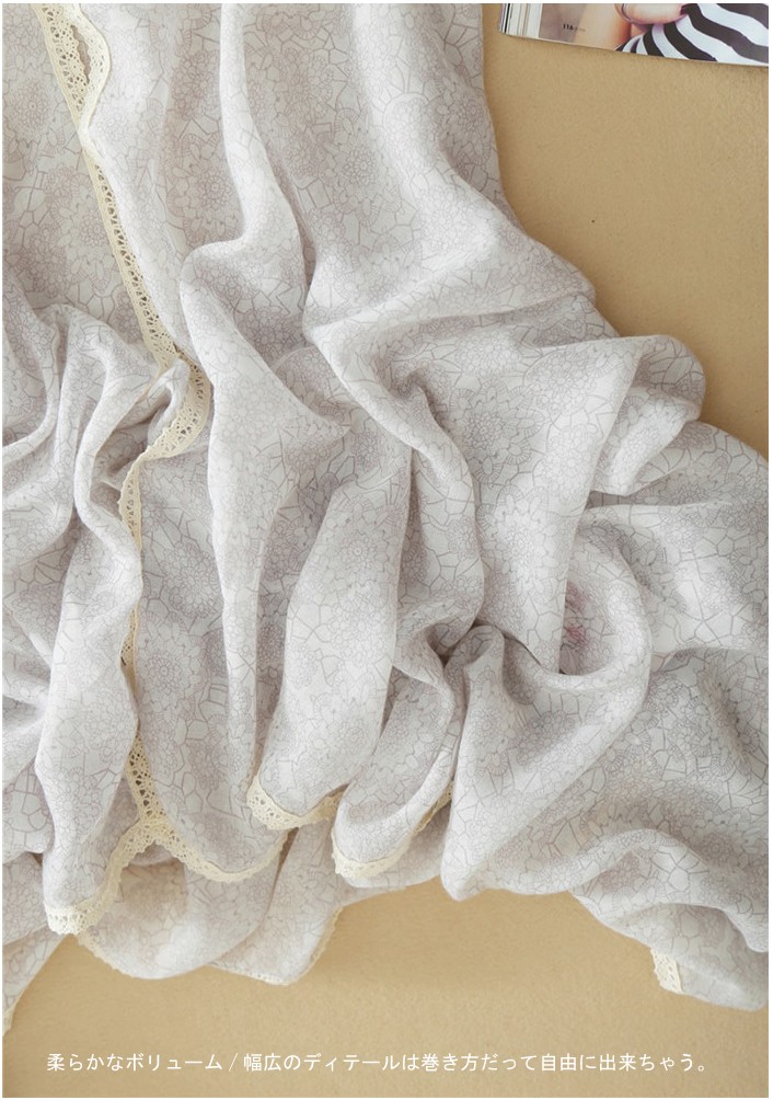 バラ柄レースミニバッグ