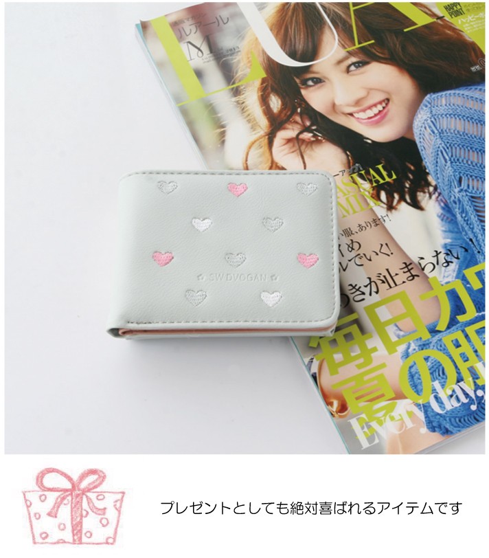 レディース 二つ折り財布  ミニ財布