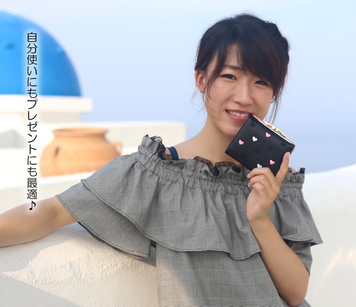レディース 二つ折り財布  ミニ財布