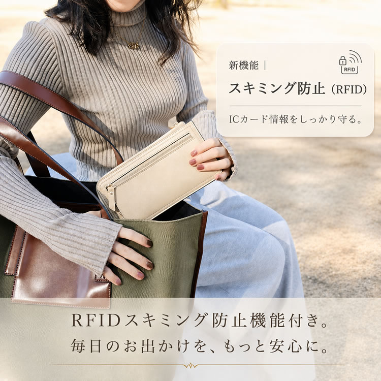 本革 薄型長財布 画像05