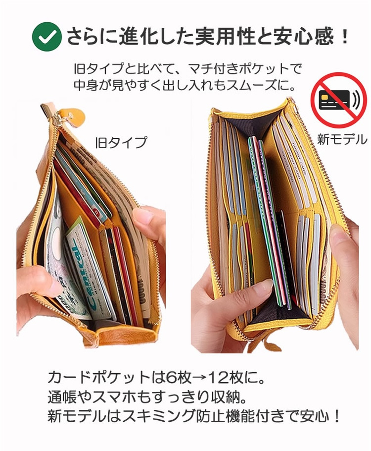 レディース 財布 長財布 薄型 軽量