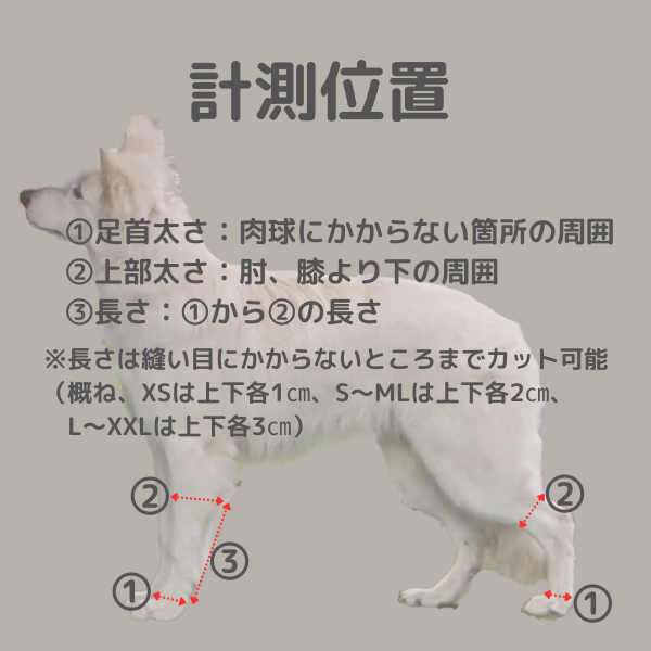 犬 レッグカバー サポーター 汚れ防止 足の保護 傷口保護 舐め防止 XS 14｜aota-shirota｜14