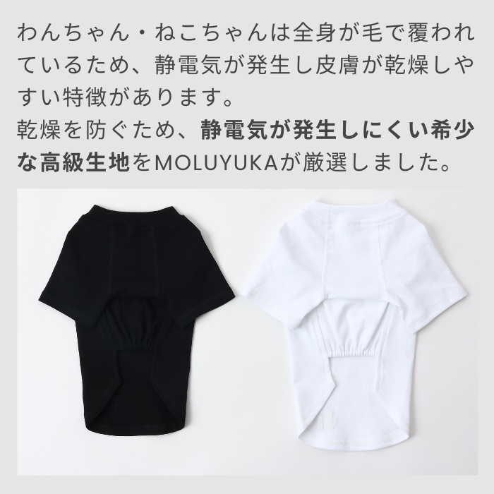 MOLUYUKA プレミアム スキンケア Tシャツ for pets M｜aota-shirota｜04