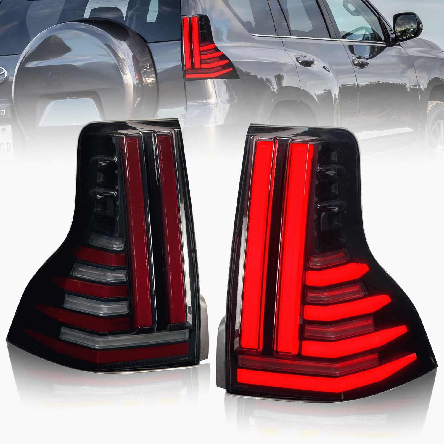 ランドクルーザープラド　流れるLEDスモークテールランプ magnet_166184582100.jpg