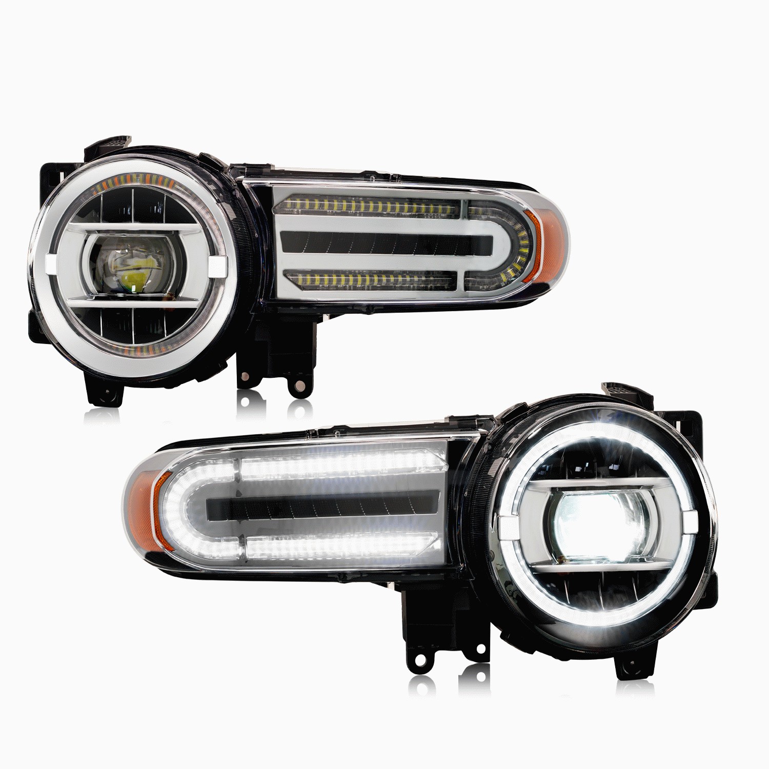 新商品トヨタFJクルーザーLEDヘッドライト流れるウインカー2007