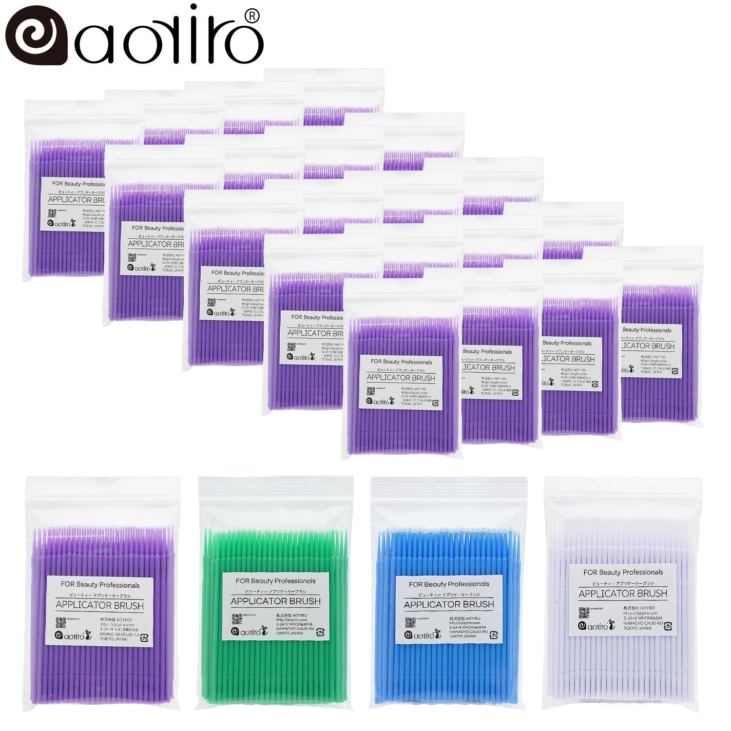 aoyiro }CNuV AIC AvP[^[ ܂GNXep }CN uV Disposable Micro Applicators }CNȖ_