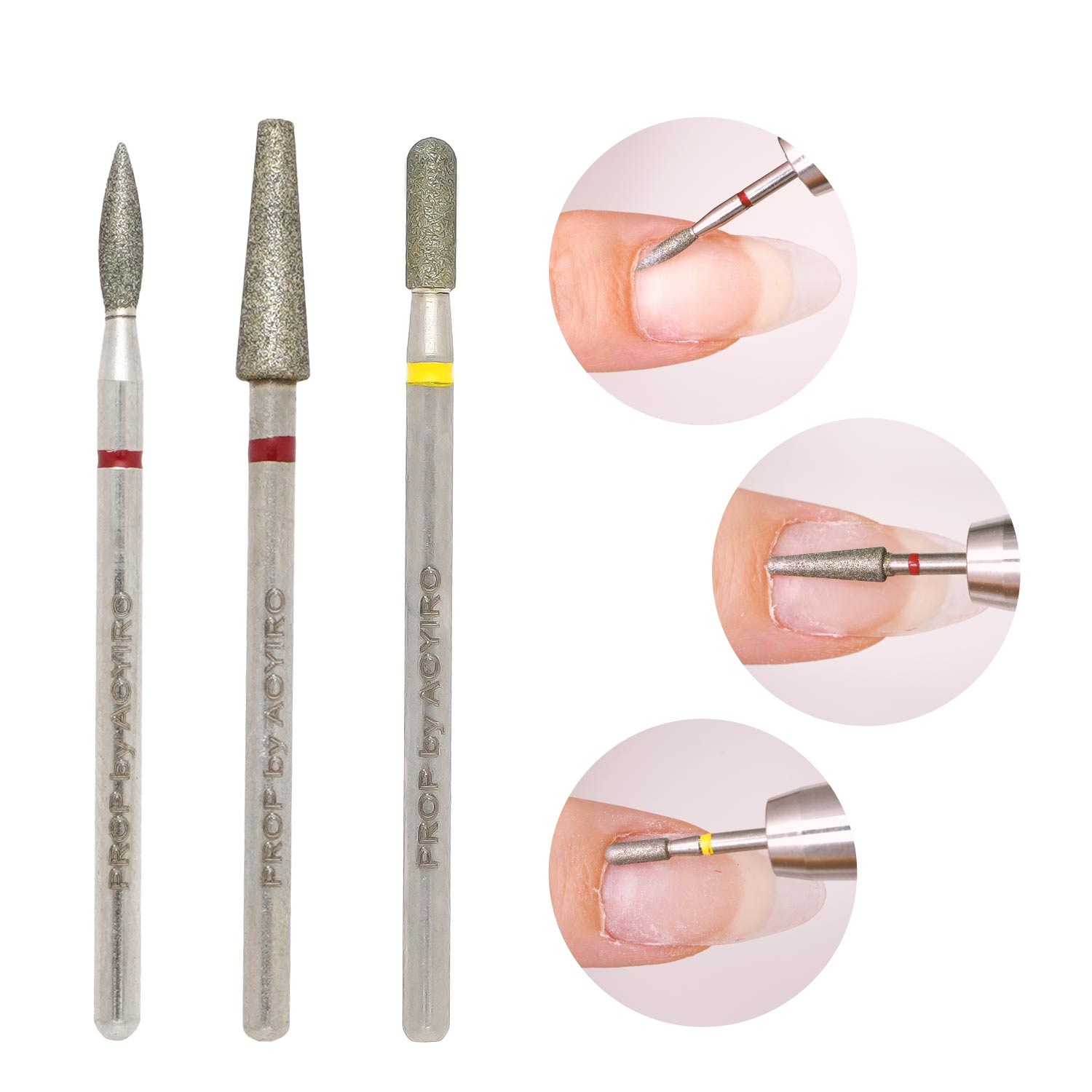 シルバー ネイルマシンビット ケアセット ダイヤモンド 電動