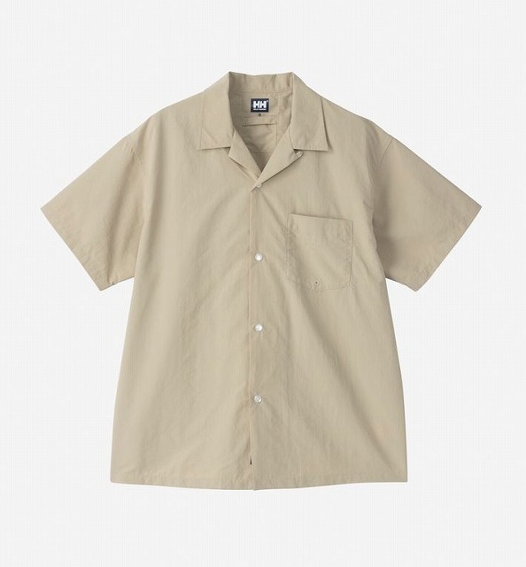 ヘリーハンセン　バスクシャツ　開襟　半袖　バスクシャツ　オープンカラーシャツ HELLY HANSEN ヘリーハンセン 半袖シャツ メンズ レディース