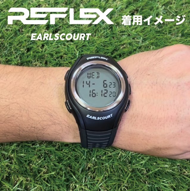 アールズコート（Earls Court） レフリーウォッチ REFLEX 腕時計 アクセサリー サッカー フットサル 多機能 審判用 ブラック  EC-R008 : hbn-arika-ec-r008 : スポーツプラザヒビノ ヤフー店 - 通販 - Yahoo!ショッピング