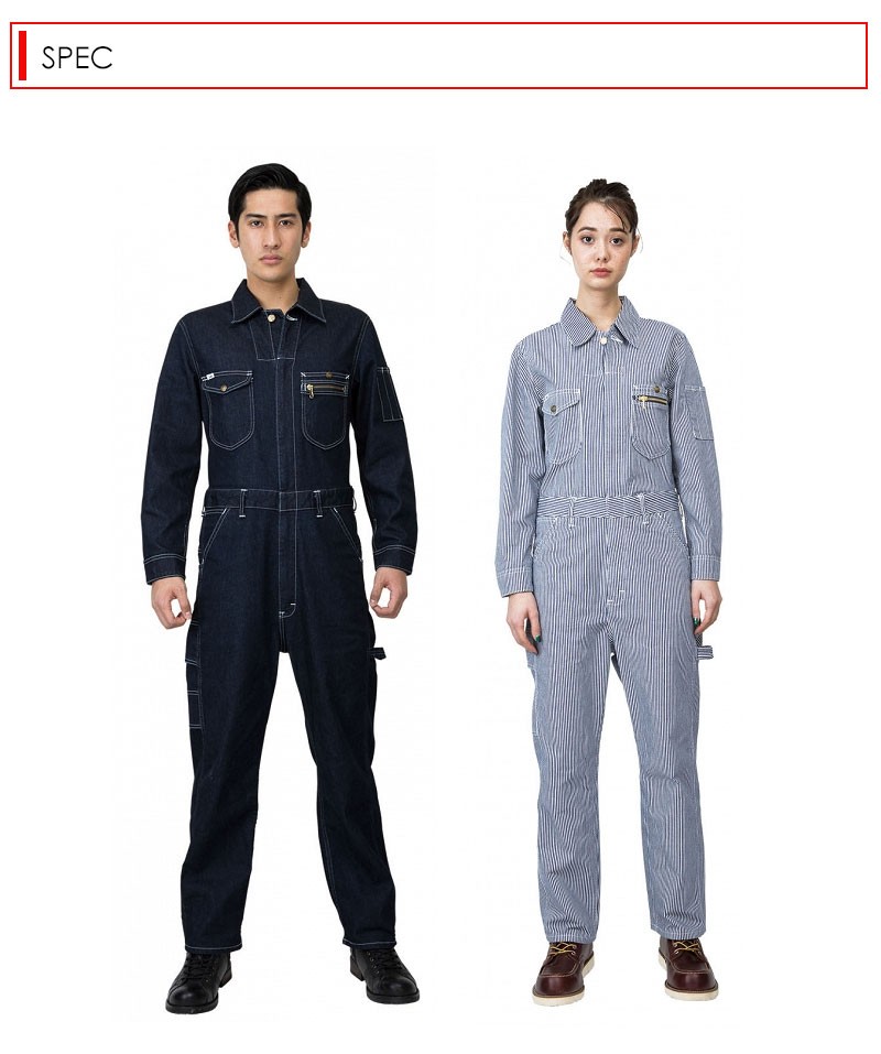 Lee リー つなぎ オールインワン デニムつなぎ 作業服 メンズ