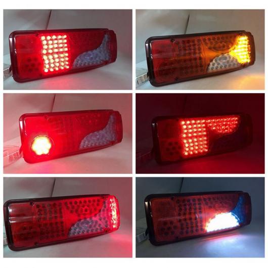 2ピース 24V LED テールライト テールライト リア ブレーキ ライト シグナル ランプ 適用: MAN DAF TGX スカニア 2ピース AL-MM-8383 AL_4