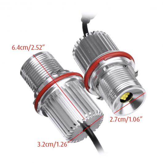 2平和条約 45W 白いこと LED 一角 目玉 LED 目じるし HALO 輪っか ともし火 弁膜 前照灯 弁膜 当て嵌める: BMW E39 E53 E60 E61 AL-MM-8514 AL