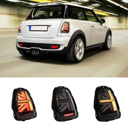 リア ライト DRL + ウインカー + ブレーキ + リバース LED ライト LED テール ライト 適用: BMW ミニ R55 R56 R57 テール ランプ レッド・クリア AL-MM-8611 ALの画像