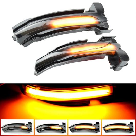 適用: フォード/FORD フォーカス MK4 2019-2020 2ピース LED バックミラー ミラー インジケーター フロー ターンシグナルライト サイド イエロー AL-MM-8651 AL_6