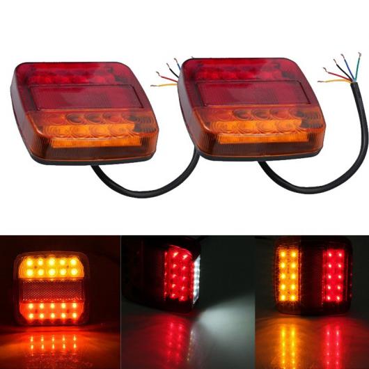 2ピース 防水 LED テールライト リア ランプ ペア ボート トレーラー 12V/24V リア B_2ピース 36LED・C_2ピース 36LED 12V・24V AL-MM-8700 ALの画像