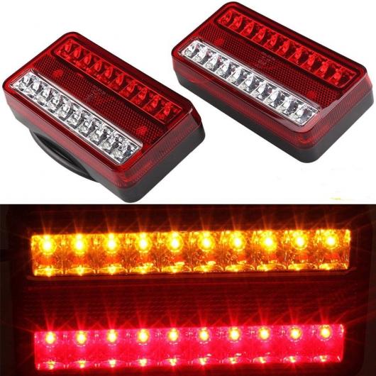2ピース 防水 LED テールライト リア ランプ ペア ボート トレーラー 12V/24V リア B_2ピース 36LED・C_2ピース 36LED 12V・24V AL-MM-8700 ALの画像