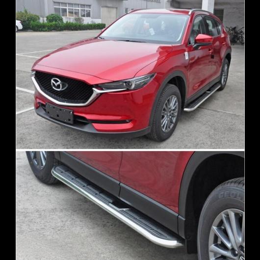 車用メッキパーツ 車アルミニウム合金 ランニングボード サイドステップ ナーフバーペダル 17 マツダ CX 5 2017 2018 タイプB AL AA 5945 AL :501393070:オートパーツエージェンシー