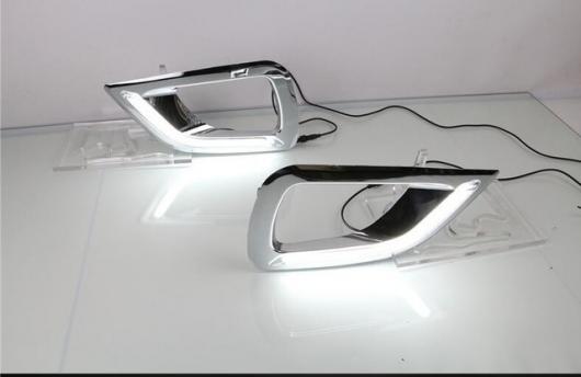 日産 ナバラ ダットサントラック NP300 2015 2016 イエロー 防水 12V LED デイタイムランニングライト white AL-BB-1755 AL