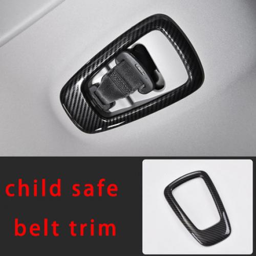 ホンダ CRV 2017-2018 2019 装飾 カバー カーボン ファイバー トリム child safe belt trim AL-BB-2995 AL