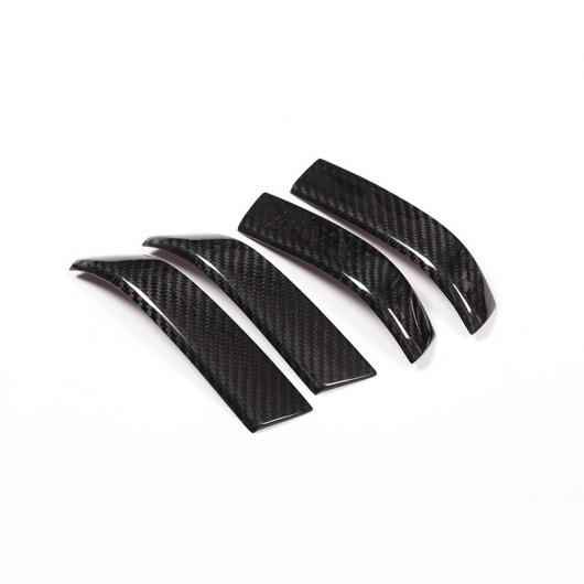 4個 カーボンファイバースタイル カーインテリアドアハンドル フォルクスワーゲン トゥアレグ 2011 2018 Carbon Fiber AL DD 4821 AL :502110180:オートパーツエージェンシー