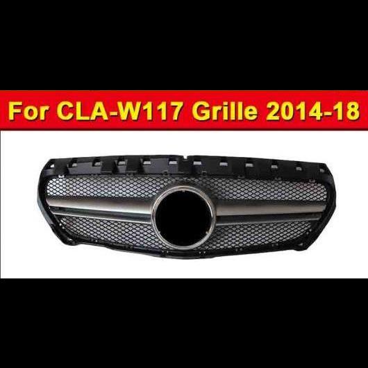 適用:CLAクラス W117 グリッド スタイル ABS 素材 シルバー グリル CLA180 CLA200 CLA250 フロント バンパー メッシュ 2014 18 タイプ001 AL EE 1012 AL :502179240:オートパーツエージェンシー