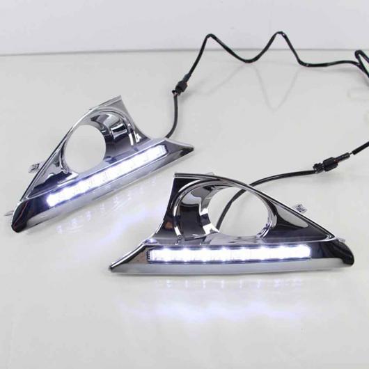 適用: トヨタ カムリ 2011 2014 2個 12V ハイ パワー 6W 8 LED DRL デイタイム ランニング ライト フォグ ワーニング ランプ イエロー ホワイト AL EE 3812 AL : 502214360 : オートパーツエージェンシー