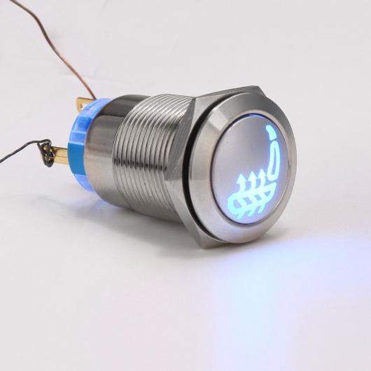 12V 19mm  Vo[ ZtbN b` LED vbV {^ J[V[g q[^[ XCb` u[ AL-HH-1850