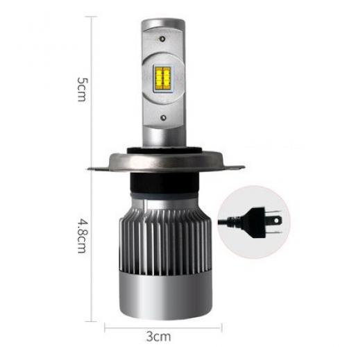 �w�b�h���C�g �o���u LED �K�p: �V�{���[/CHEVROLET �����@ 6000K 10000lm �z���C�g ���C�g �I�[�g 2�s�[�X H4 AL-KK-0509 AL