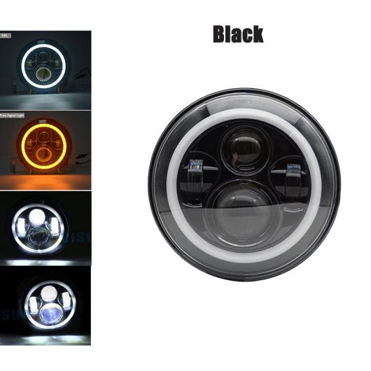 7インチ オートバイ ヘッドランプ アングル アイ LED ヘッドライト 1ピース 60W ブラック・1ピース 45W ブラック AL-KK-2881 2輪 AL_2