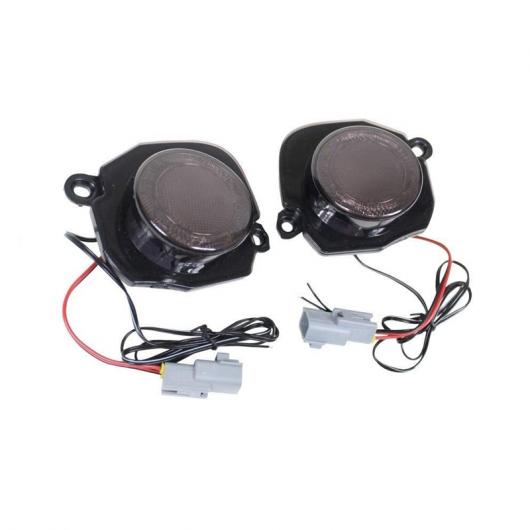 2ピース LED ターンシグナルライト アンバー ホワイト ヘッド マーカー
