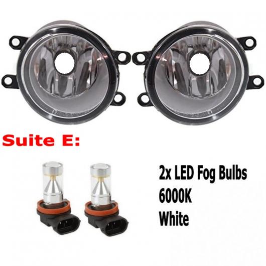 適用: トヨタ RAV4 ヴァンガード 2009 2012 9LED フォグライト H11 H8 12V 55W ハロゲン LED フォグ ヘッド ランプ タイプE AL KK 7679 AL :503563190:オートパーツエージェンシー