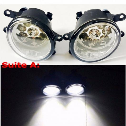 適用: トヨタ ヴェンザ 2009 2015 9LED チップ LED フォグ ヘッド ランプ H11 H8 12V 55W ハロゲン フォグライト タイプA AL KK 7684 AL :503563430:オートパーツエージェンシー