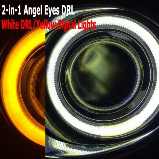�K�p: �r���C�b�N/BUICK �A�����[�� ���N���X �A���t�F�I�� DRL �C�G���[ �n���Q���o���u�L�b�g 2in1 �G���W�F�� �A�C 4300K�E6000K AL-KK-7727 AL