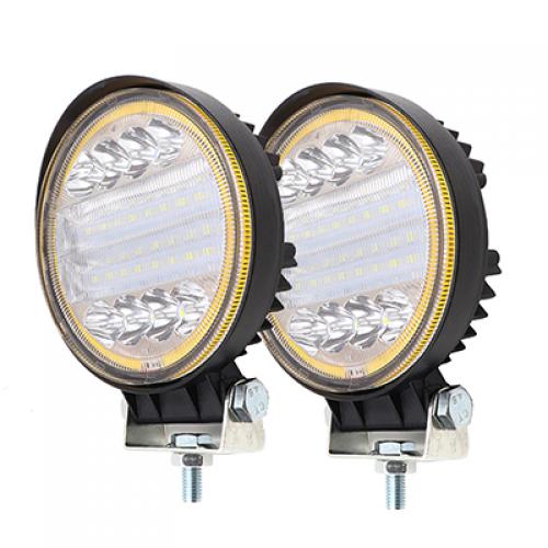 4インチ 72 126W 6000K LED ワーク ライト バー スーパー ブライト アウトドア ドライビング スポット ライト 適用: 2ピース AL-MM-2328 AL
