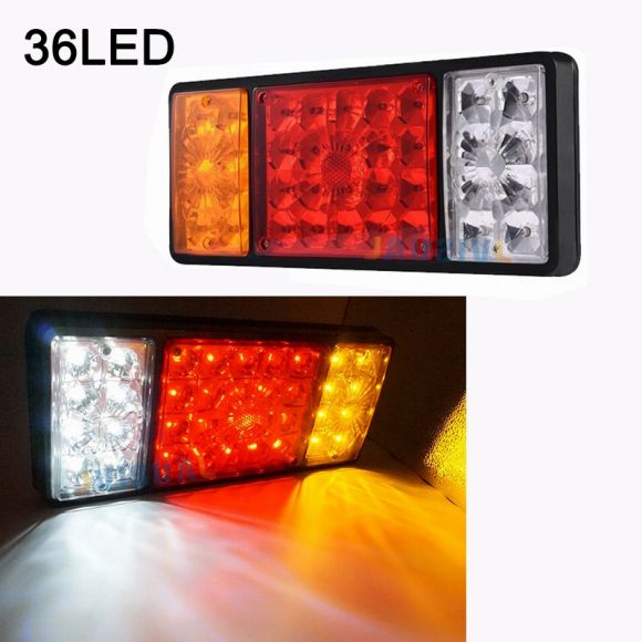 2ピース 防水 LED テールライト リア ランプ ペア ボート トレーラー 12V/24V リア B_2ピース 36LED・C_2ピース 36LED 12V・24V AL-MM-8700 ALの画像