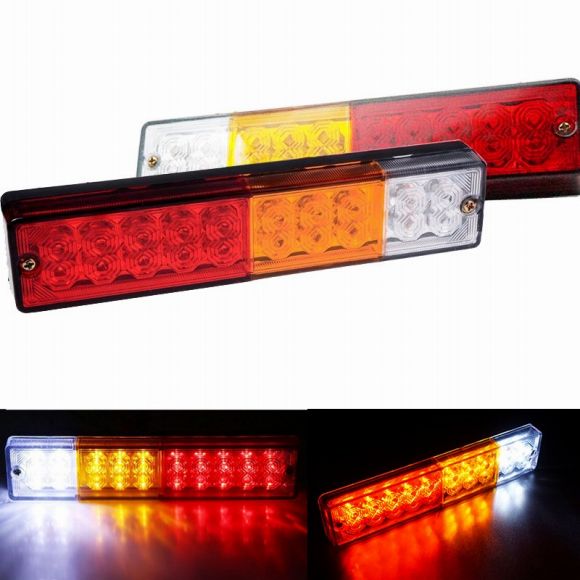 2ピース 防水 LED テールライト リア ランプ ペア ボート トレーラー