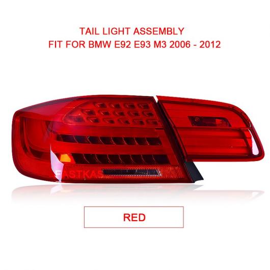 1ペア LED テール ランプ 適用: BMW E92 E93 M3 330 335 2006 2012 レッド スモーク ブラック LED テール ランプ チューニング シグナル レッド AL MM 8731 AL :504259990:オートパーツエージェンシー