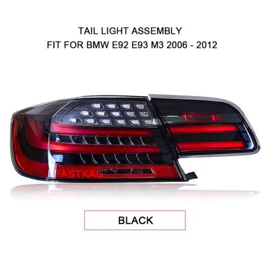 1ペア LED テール ランプ 適用: BMW E92 E93 M3 330 335 2006-2012 レッド スモーク ブラック LED テール ランプ チューニング スモーク AL-MM-8731 AL｜apagency