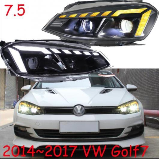 2ピース バンパー ヘッドランプ ゴルフ7 ヘッドライト 2014 2017 オールインLED タイプ001 VW ゴルフ7 2014 2017 HID キセノン ライト AL OO 0013 AL :504627660:オートパーツエージェンシー