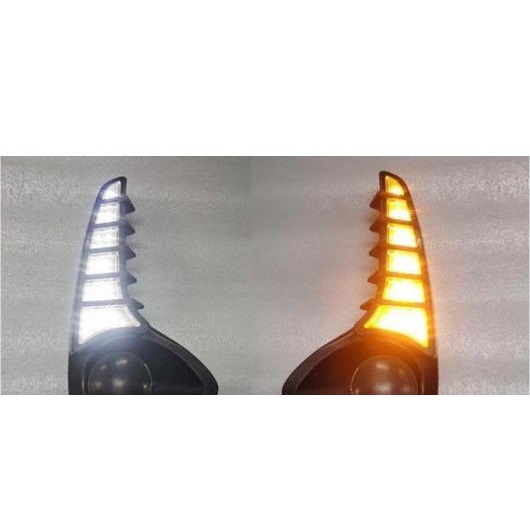 バンパー ヘッドライト ヴィオス デイタイム ライト 2020-2022 DRL LED ホワイト イエロー トヨタ ヴィオス 2021-2022 AL-OO-0085 AL