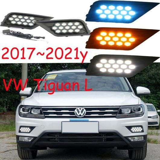 バンパー ヘッドランプ 適用: VW ティグアン L デイタイム ライト ホワイト イエローブルー VW ティグアン L 2017-2021 LED AL-OO-0232 AL