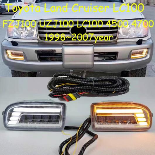 バンパー プラド LC100 ヘッドライト 適用: トヨタ クルーザー デイタイム ライト ホワイト トヨタ クルーザー LC100 1998-2007 LED AL-OO-0315 AL
